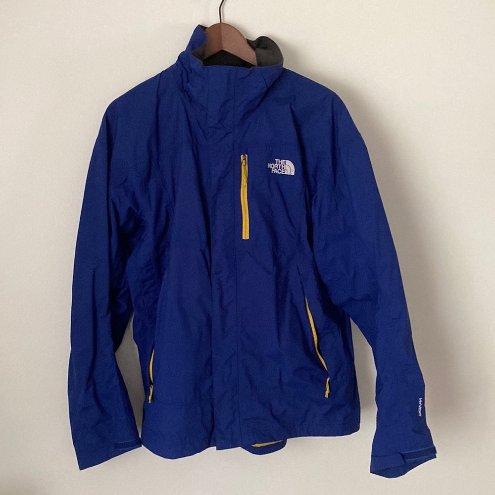 The North Face raincoat.